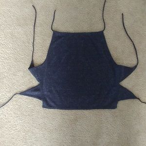 Sparkly Blue Halter top